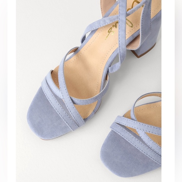 Lulu's Light Blue Strappy Heels - Picture 9 of 9